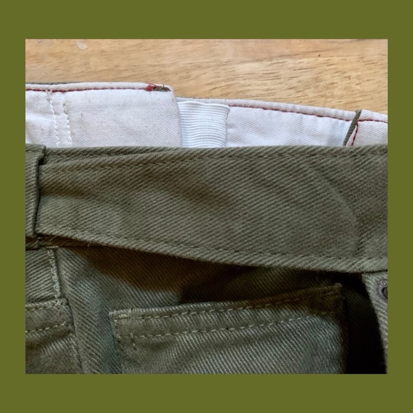 Lands’ End Olive Green Jeans - Picture 7 of 8